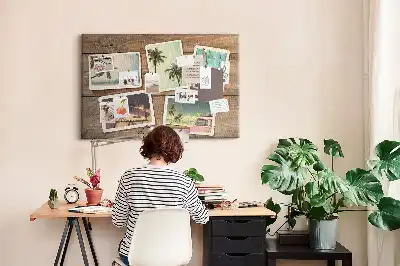 Printed Cork Board for Polaroid Photos