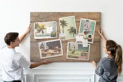 Printed Cork Board for Polaroid Photos
