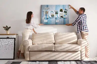 Cork memo board with Home lettering