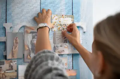 Cork memo board Home lettering