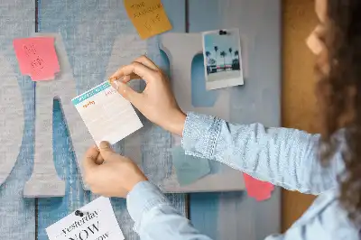Cork memo board Home lettering