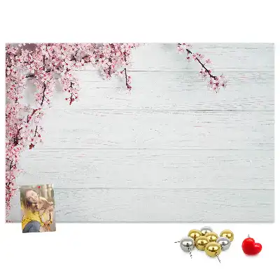 Spring Flowers Printed Cork Board