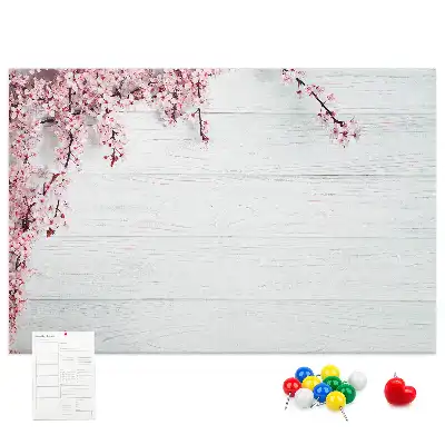 Spring Flowers Printed Cork Board
