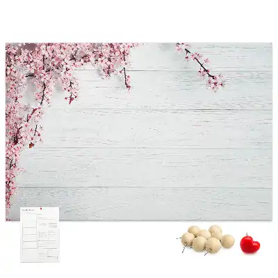 Spring Flowers Printed Cork Board