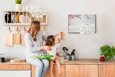 Printed Cork Board Spring flowers