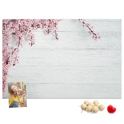 Spring Flowers Printed Cork Board