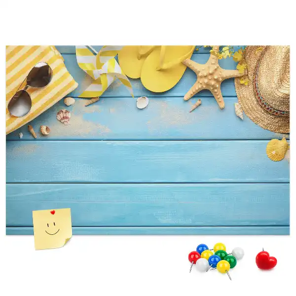 Cork memo board Beach accessories