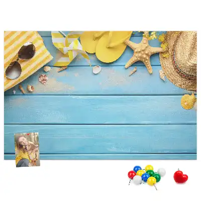 Cork memo board Beach accessories