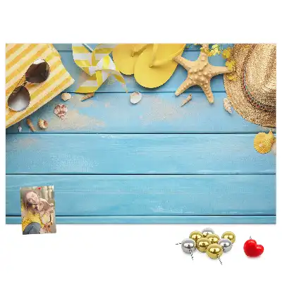 Cork memo board Beach accessories