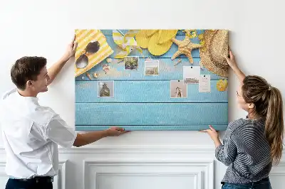 Cork memo board Beach accessories
