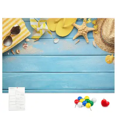 Cork memo board Beach accessories