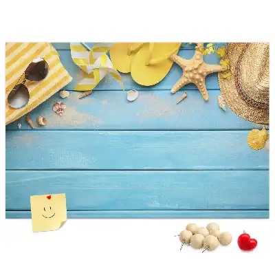 Beach Themed Cork Memo Board