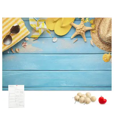 Beach Themed Cork Memo Board