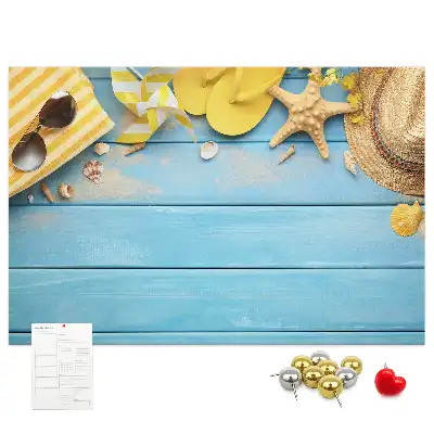 Cork memo board Beach accessories