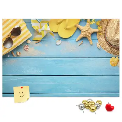 Cork memo board Beach accessories