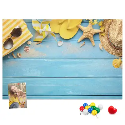 Cork memo board Beach accessories