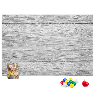 Printed Wooden Panel Cork Board