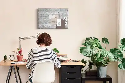 Printed Cork Board Wooden panels
