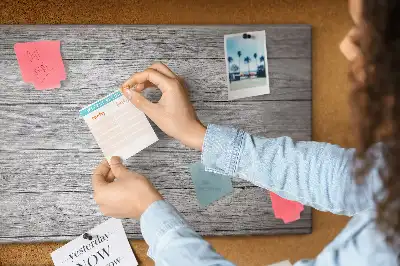 Printed Wooden Panel Cork Board