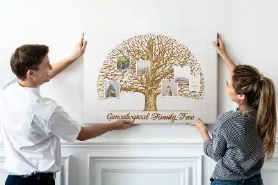 Old Family Tree Printed Cork Memo Board