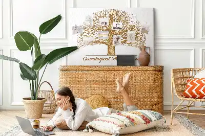 Old Family Tree Printed Cork Memo Board