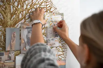 Printed Cork Memo Board Old family tree