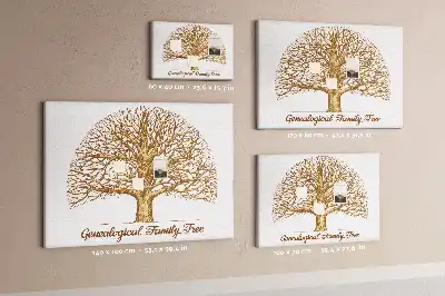 Old Family Tree Printed Cork Memo Board