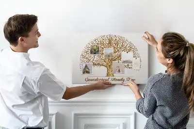 Old Family Tree Printed Cork Memo Board