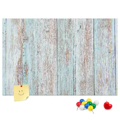 Pastel Wood Printed Cork Board