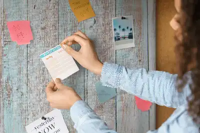 Printed Cork Board Pastel wood