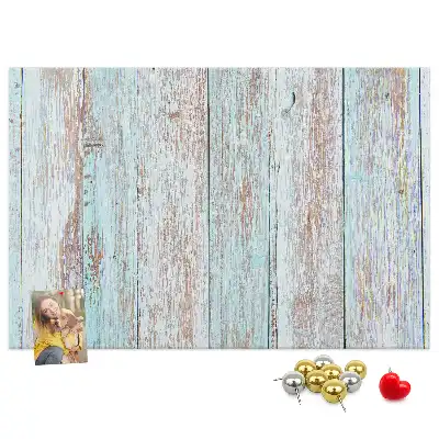 Printed Cork Board Pastel wood