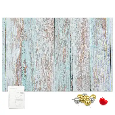 Pastel Wood Printed Cork Board