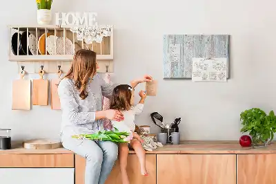 Printed Cork Board Pastel wood