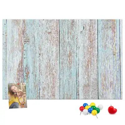 Printed Cork Board Pastel wood