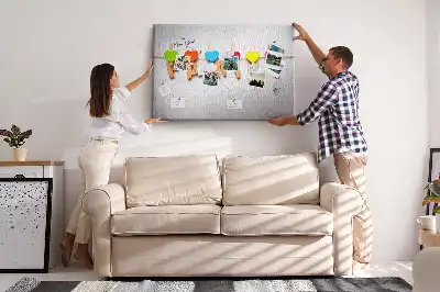 Family Lettering Cork Memo Board