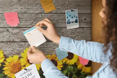 Sunflowers Printed Cork Board