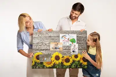 Sunflowers Printed Cork Board