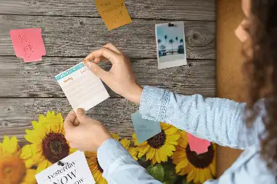 Sunflowers Printed Cork Board