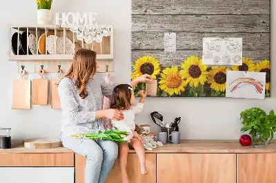 Sunflowers Printed Cork Board