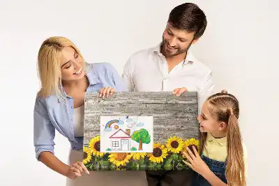 Sunflowers Printed Cork Board