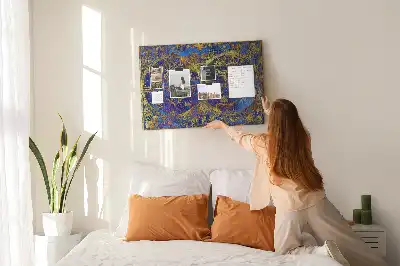 Atlas Map Cork Memo Board