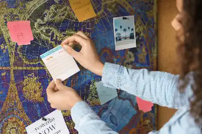 Atlas Map Cork Memo Board