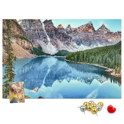 Mountain Landscape Printed Cork Board