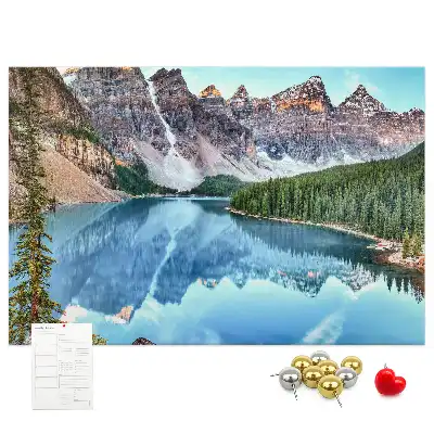 Mountain Landscape Printed Cork Board