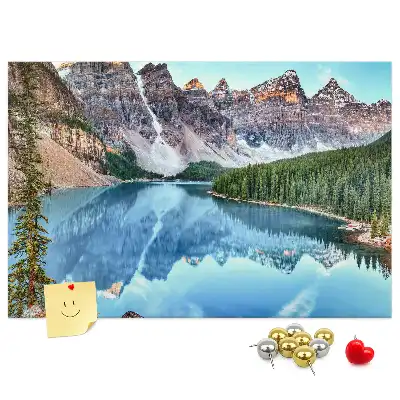 Printed Cork Board Mountain landscape