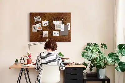 Printed Country Names Cork Board Map