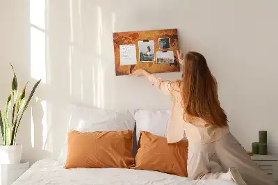 Large world map cork memo board