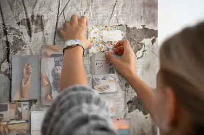 Printed Cork Board World map pattern
