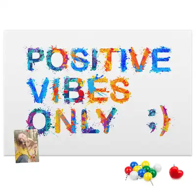 Printed Cork Memo Board Positive quote
