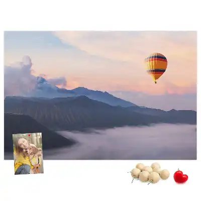 Cork memo board Beautiful landscape